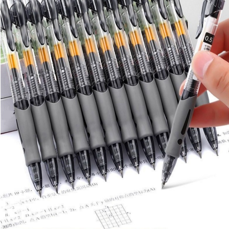 Stationery - 13/30pcs Retractable Gel Pens Set Black/Red/Blue