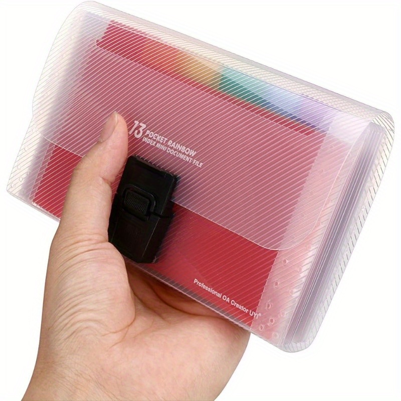 A6 Expanding File Organizer 13 - Expandable Accordion File Folder 13 Pockets 评论和价格