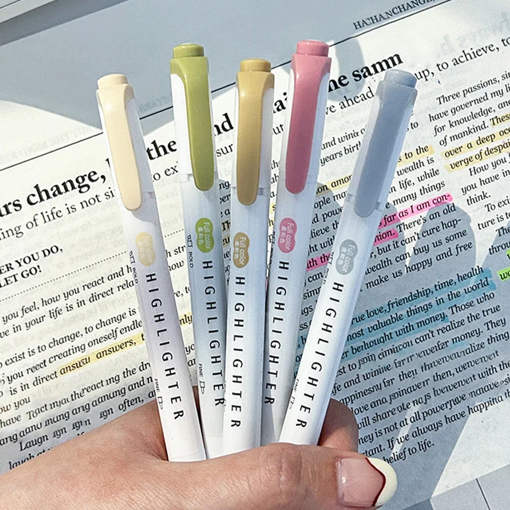 5pcs Pastel Highlighters Color - Pastel Highlighter Set Double Ended 评论和价格