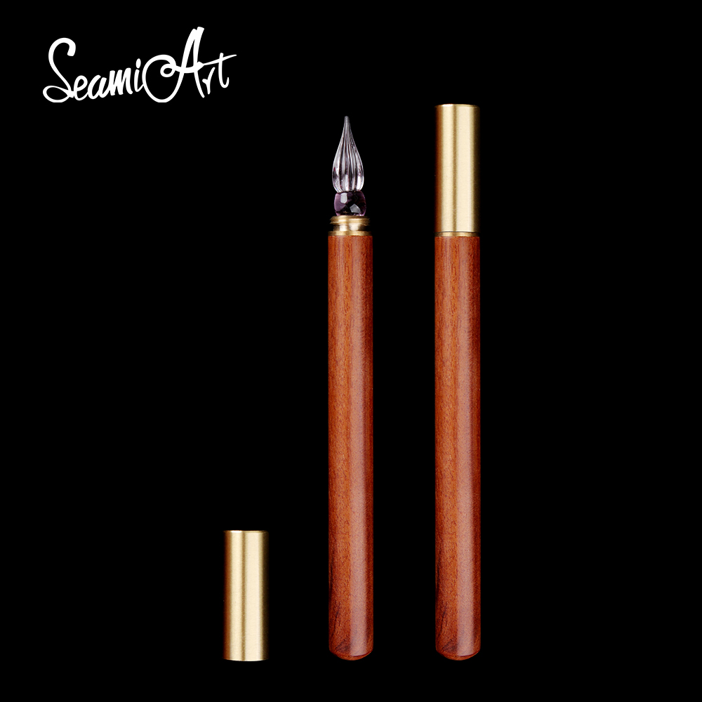 SeamiArt 1pc Wood Handle Glass - Writing Tools 评论和价格