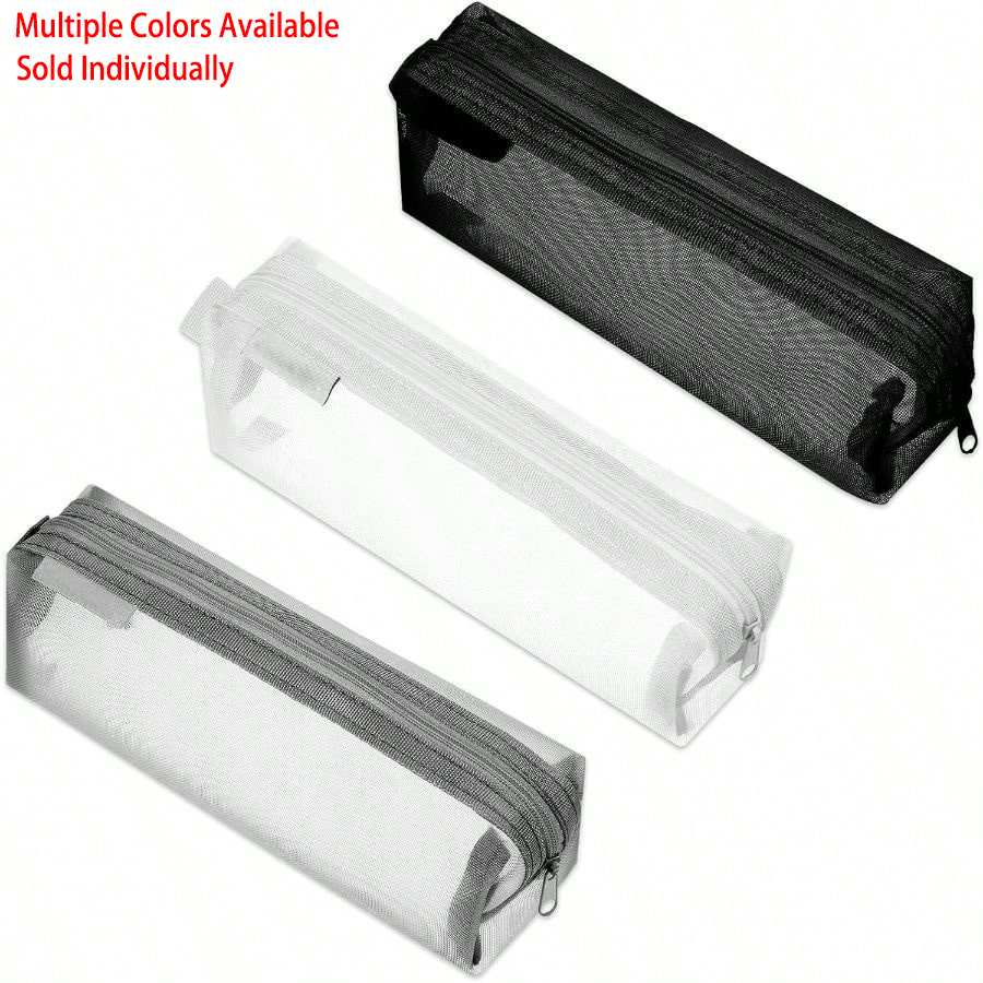 Transparent Mesh Exam Pencil C - Clear Mesh Pencil Pouch For Exam 评论和价格