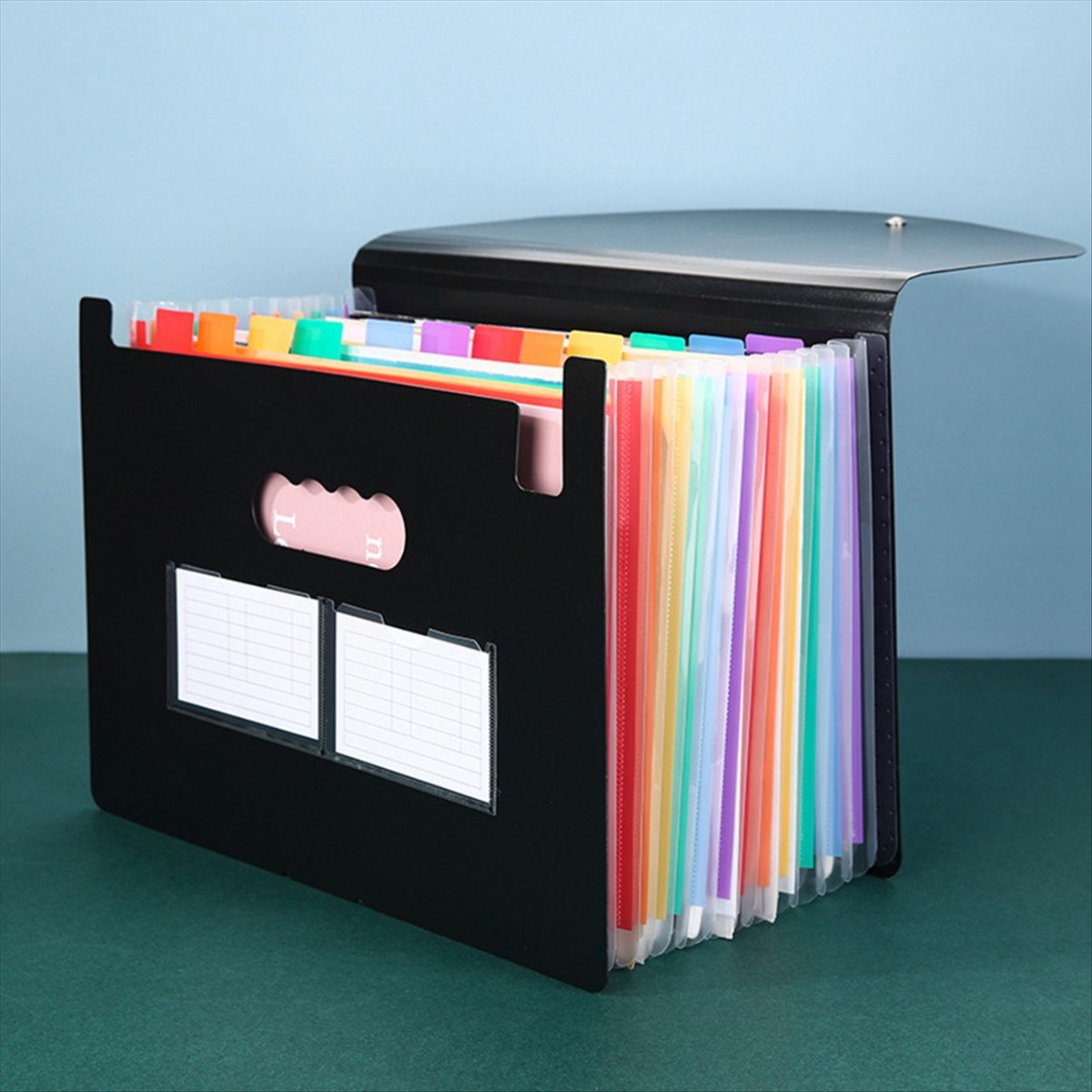 AT16 13 Pockets Expanding File - Expandable Accordion File Folder 13 Pockets 评论和价格