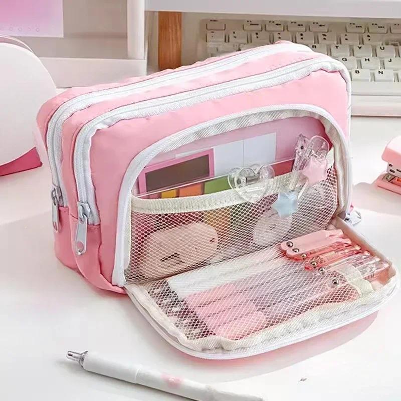 Portable Large Capacity Aesthe - Aesthetic Large Pencil Case Pouch 评论和价格