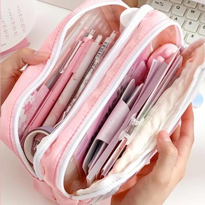 Portable Large Capacity Aesthe - Aesthetic Large Pencil Case Pouch 评论和价格