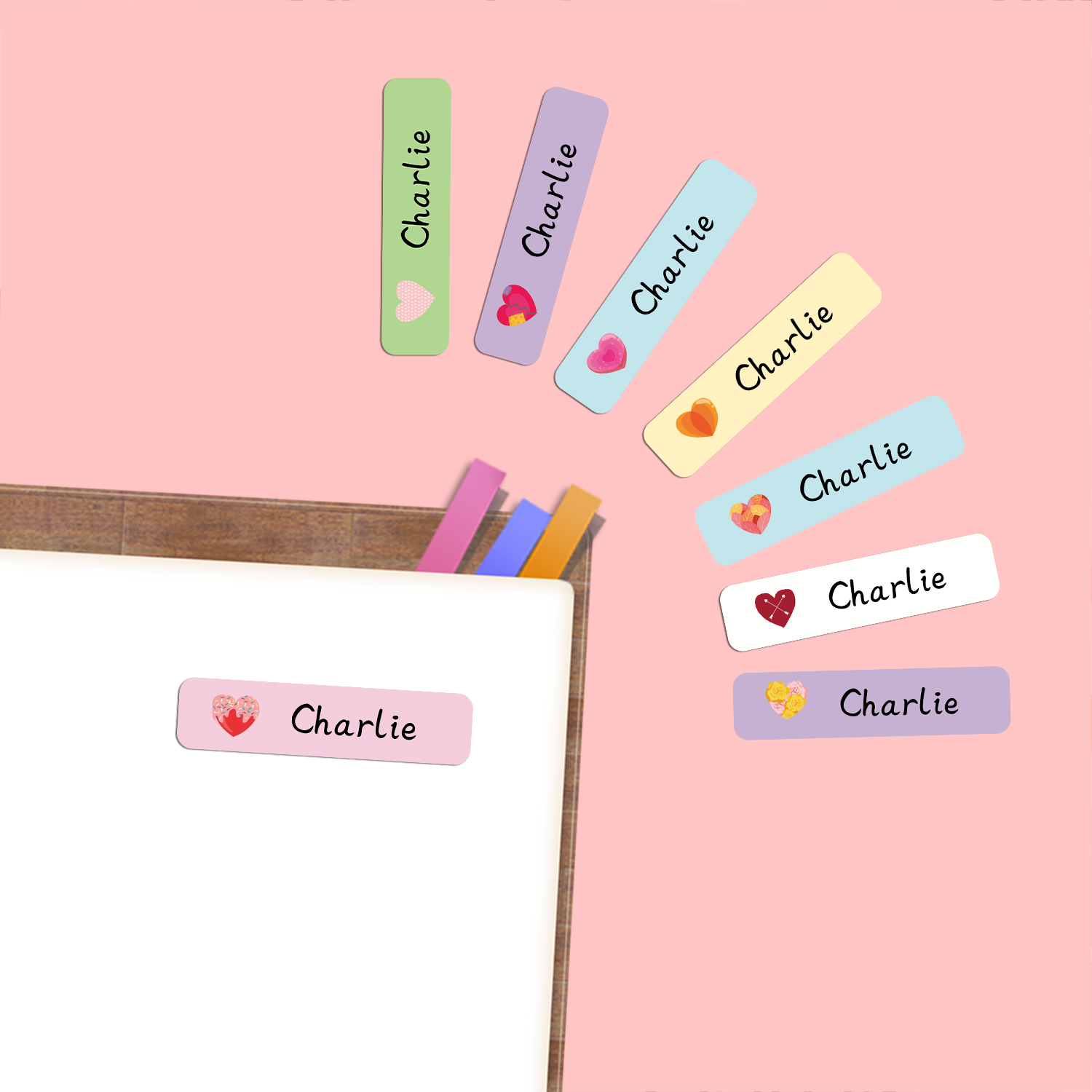 Personalized Heart Shape Name  - School Supplies 评论和价格