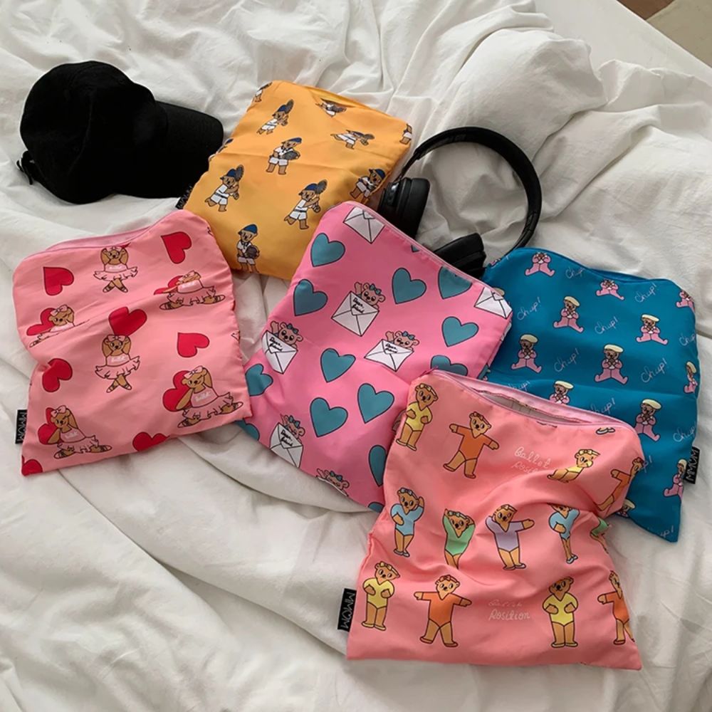 Cute Kawaii Makeup Bag Bear Pa - Stationery 评论和价格