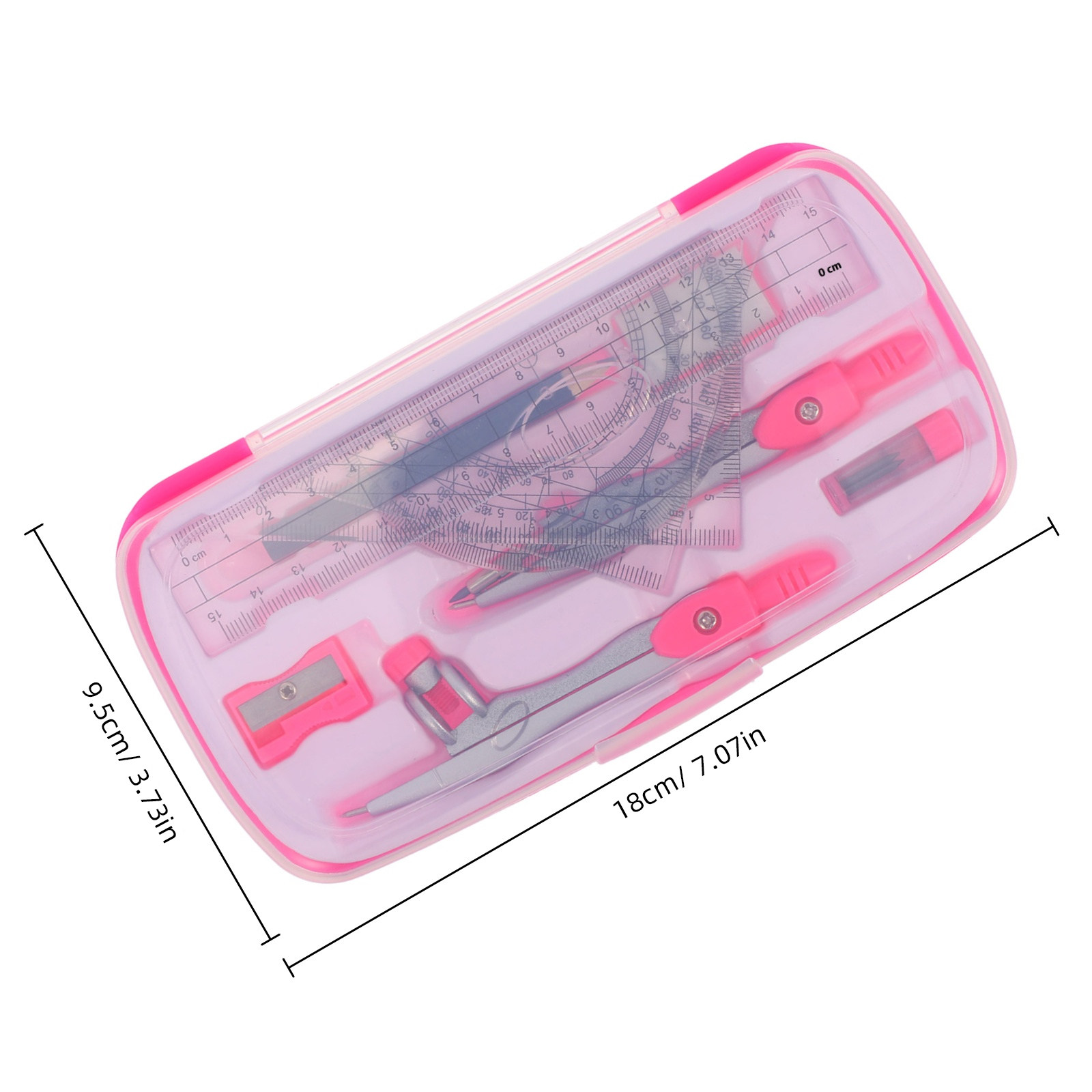 1Set Lightweight Portable Comp - Math Geometry Set With Compass 评论和价格