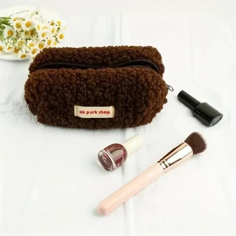 2026 Lamb Plush Storage Bag Si - Aesthetic Large Pencil Case Pouch 评论和价格