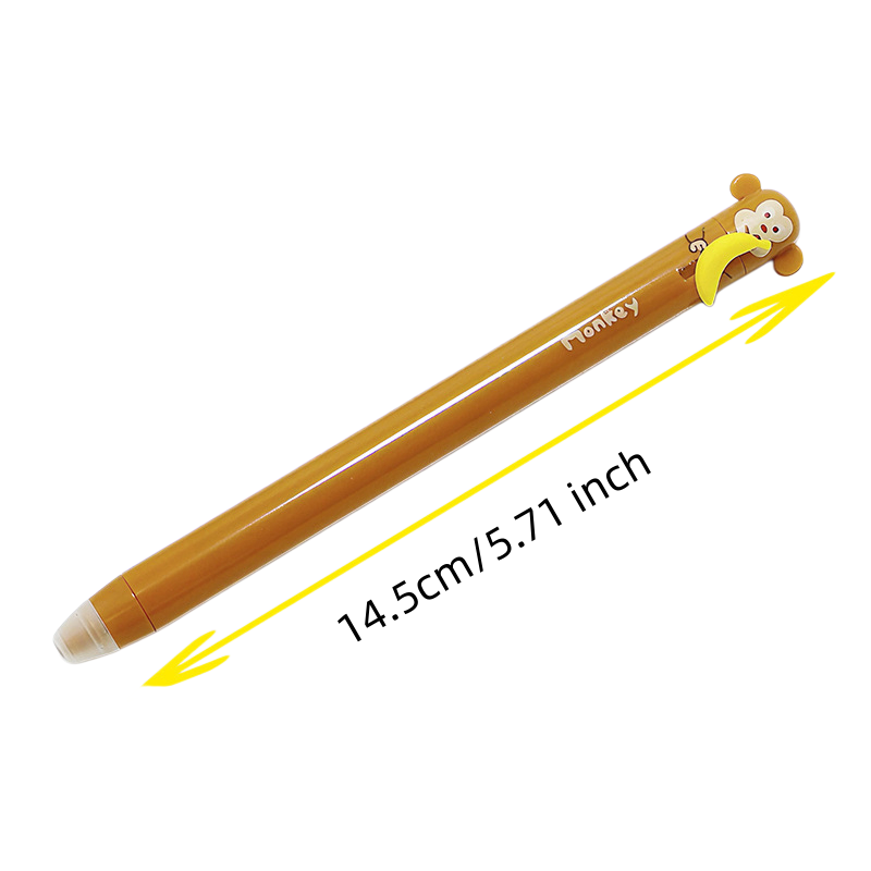 6 Pack Cute Cartoon Animal Ret - Retractable Eraser Pen Click 评论和价格