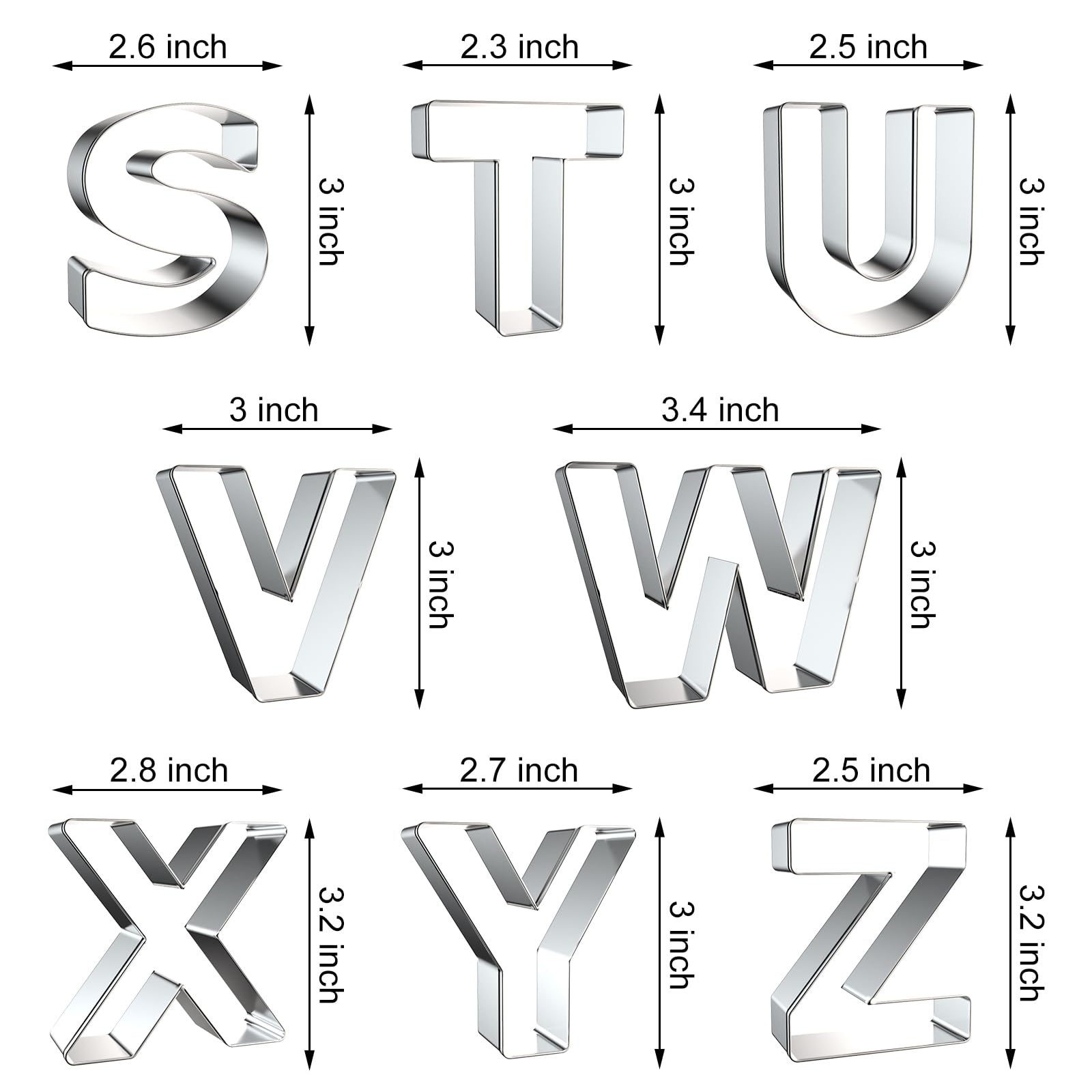 Letter Cookie Cutters Shapes - - Writing Tools 评论和价格