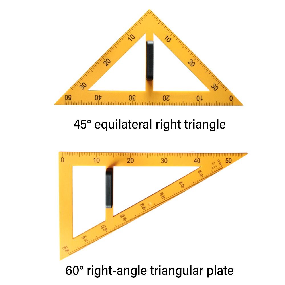 Durable Large Triangular Ruler - Math Geometry Set With Compass 评论和价格