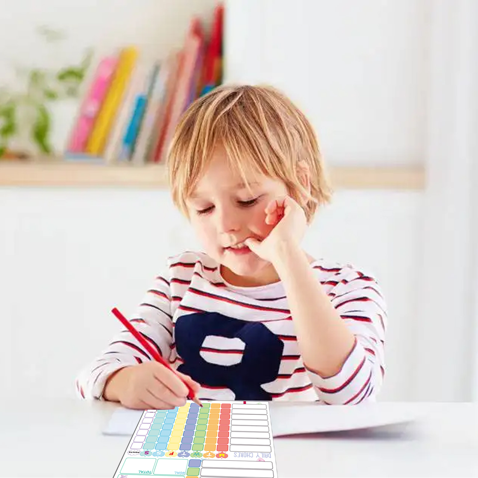 Magnetic Chore Chart Weekly Vi - Kids Magnetic Reward Chart Board 评论和价格