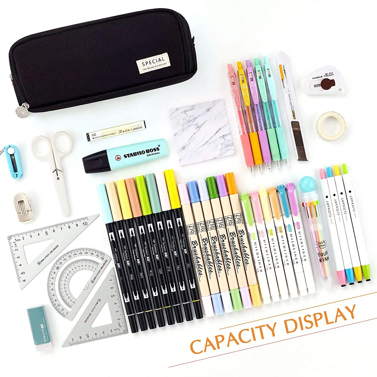 Pencil Case Large Capacity Pen - Aesthetic Large Pencil Case Pouch 评论和价格
